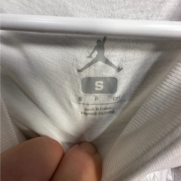 Jordan White and Silver Short Sleeve Tee - Picture 3 of 3